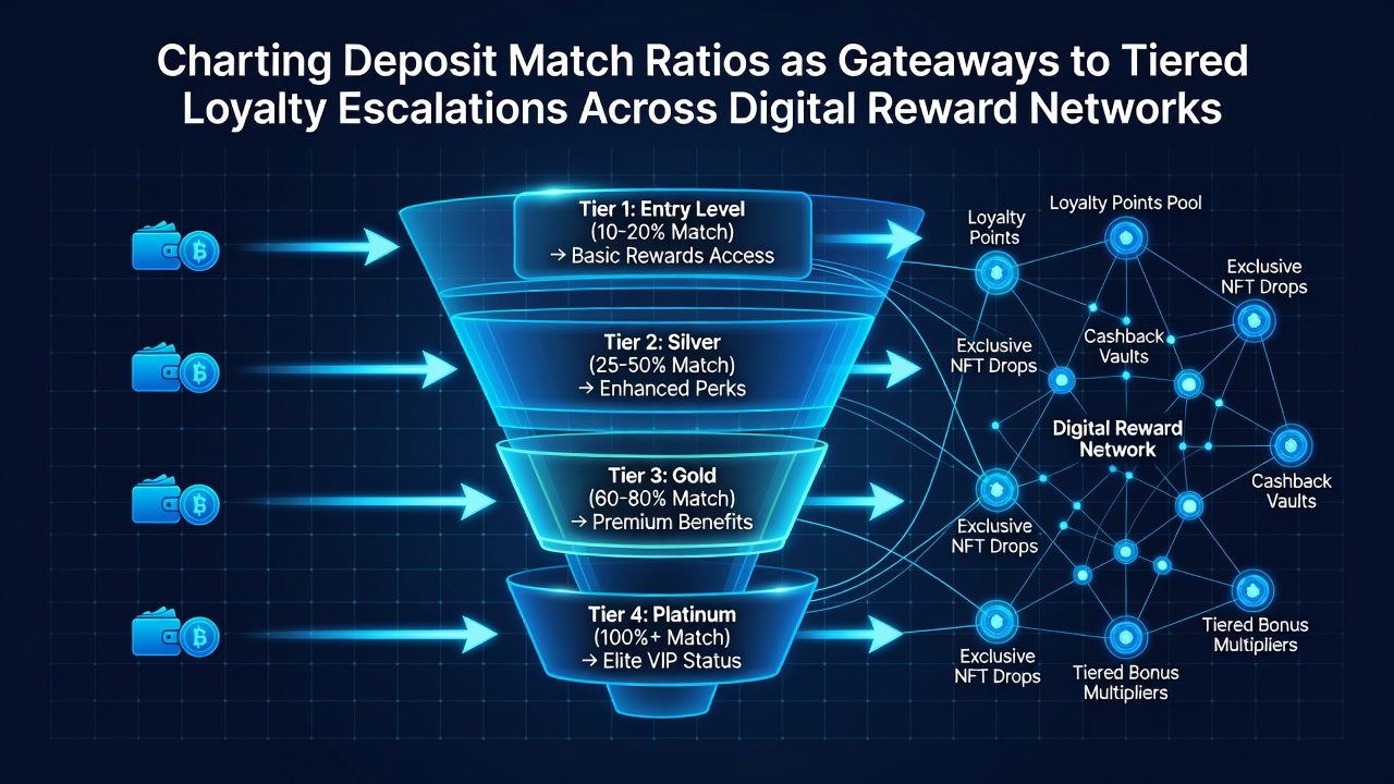 Visualisierung von gestaffelten Treueeskalationen mit Match-Ratios als zentrale Gateways